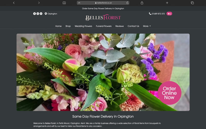 Belles Florist Website