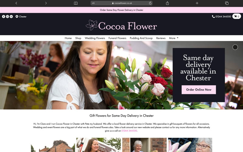 Cocoa Flower Website