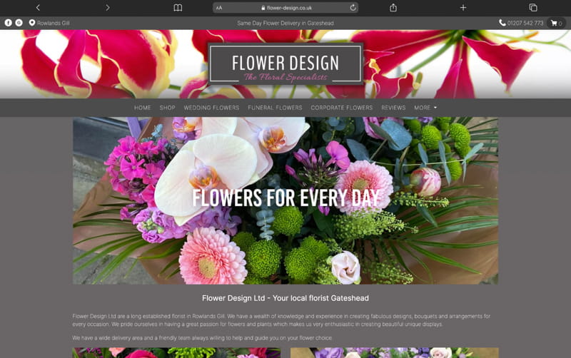 Flower Design Website