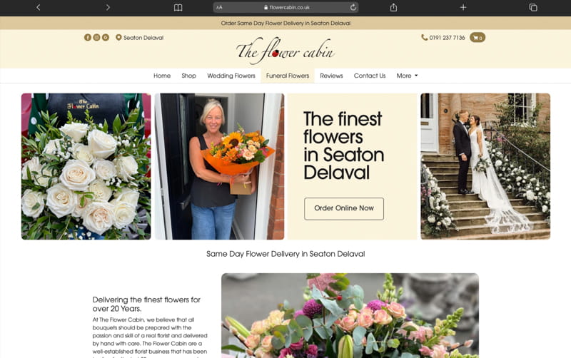 Flower Cabin Website