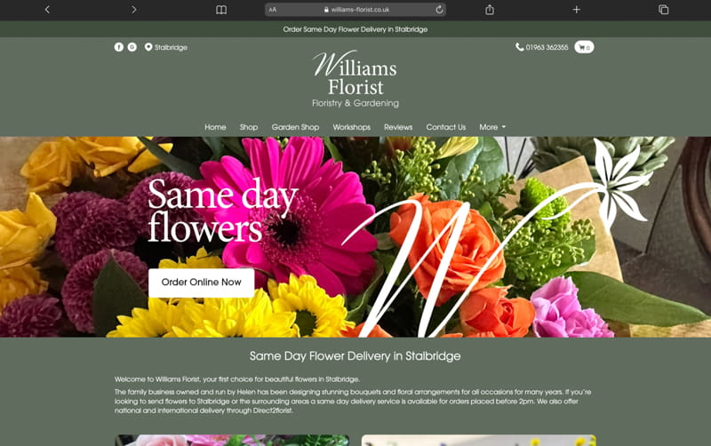 Williams Florist Website