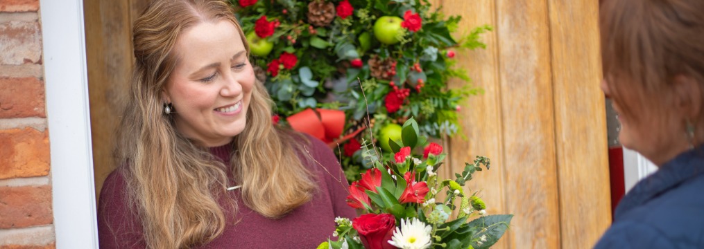 Christmas flowers delivered by local florists
