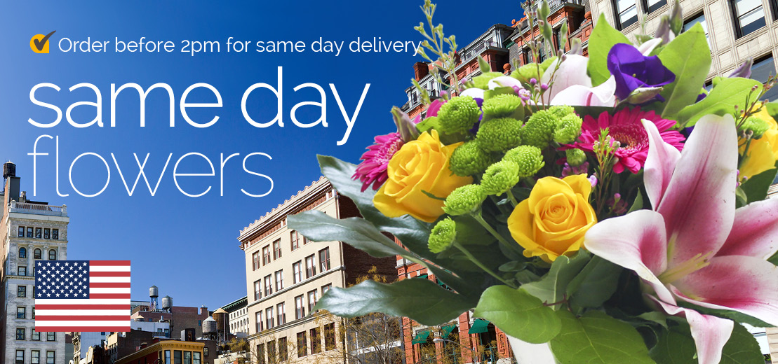 Sameday flowers delivered in USA