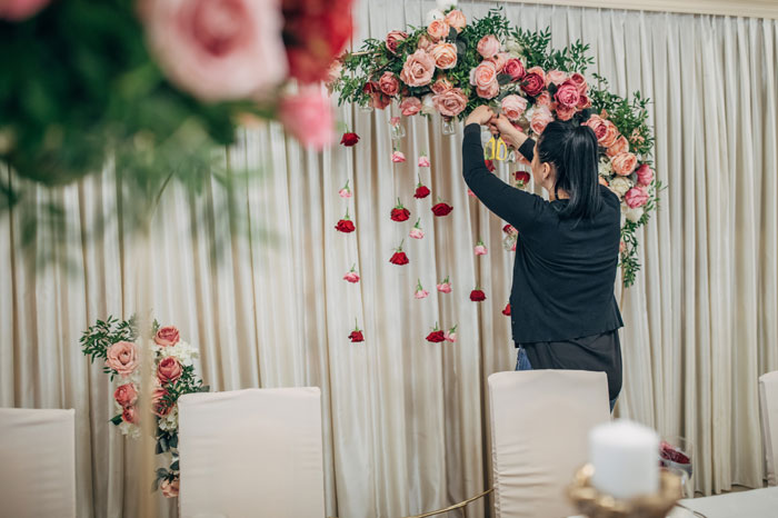 Wedding Florist at Work